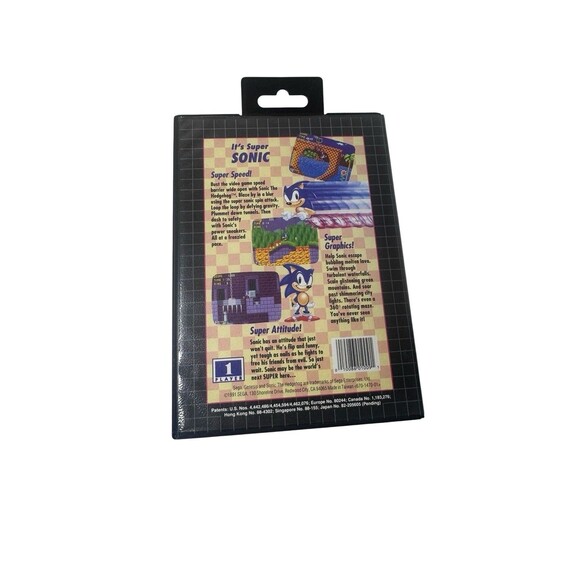 Sonic the Hedgehog (Sega Genesis, 1991) CIB Complete Not for Resale - Picture 5 of 10